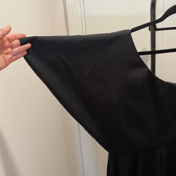 VENUS One Shoulder Wide Leg Black Jumpsuit - Size 6 - Picture 5 of 16